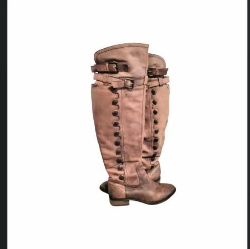Sam Edelman Over Knee Pierce Whiskey Brown Leather Tall Riding Boot Women 7.5 - Picture 14 of 14